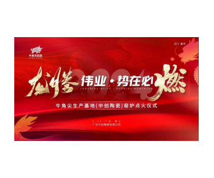 龍騰偉業·勢在必燃！牛角尖瓷磚（中創陶瓷）生產線順利點火啟動投產