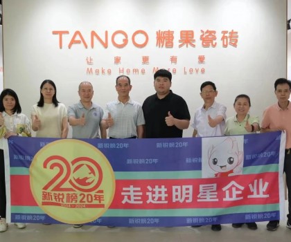 糖果瓷磚榮獲第20屆新銳榜“優秀質感美學產品”，實力見證！