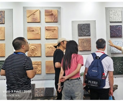 第42屆佛山陶博會期間，陳工陶純手工陶藝磚新品驚艷亮相